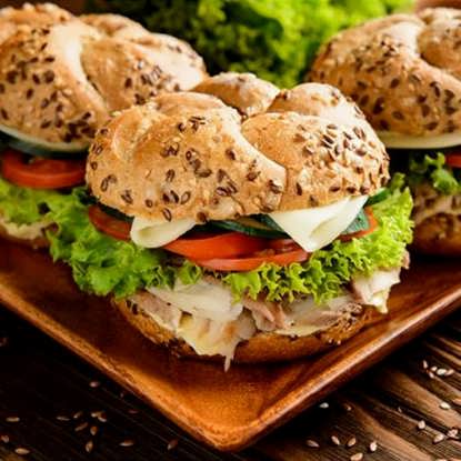 تصویر از همبرگر معمولی کنجدی