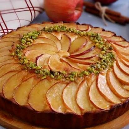 تصویر از کیک سیب